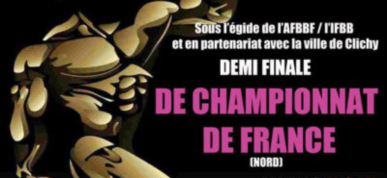 Photographe officiel de demi final IFBB France Nord